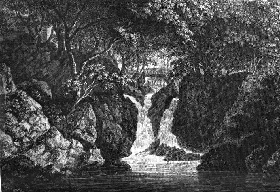 Joseph Farington, The Waterfall at Rydal